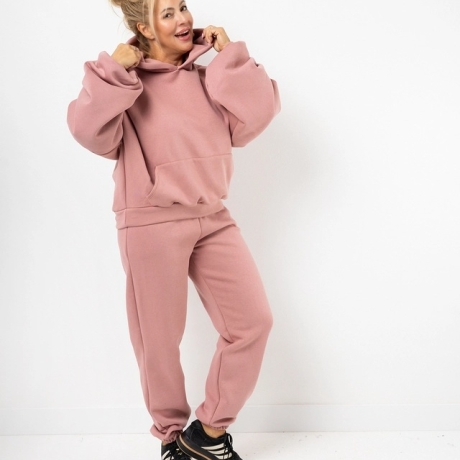 Oversized Jogginganzug / Jogger Puder | Einheitsgröße (M - 4XL)