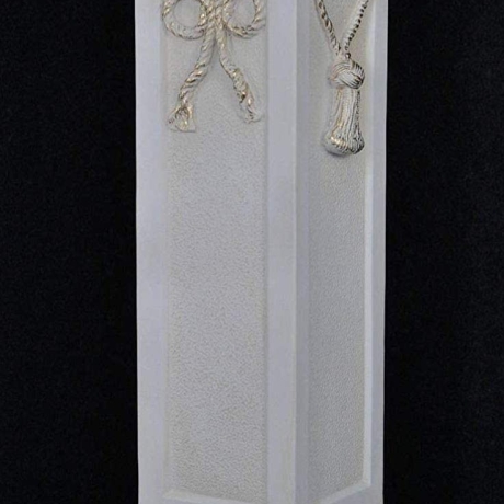 Säule mit Schnur verziert. 75 cm. Schöne Dekoration.