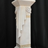 Griechische Säule mit Band und Muster. 80 cm.