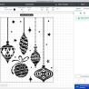 Christmas balls Plotterdatei SVG DXF FCM