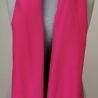 Damen-Herren-Kaschmir-Schal mit Fransen, 200x75, pink