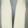 Damen-Herren-Kaschmir-Schal mit Fransen, 200x75, crème