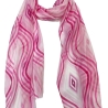 Leichter Ganzjahresschal-Schal mit Motiven, pink 170 x 45 cm, neu