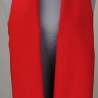 Damen-Herren-Kaschmir-Schal mit Fransen, 200x75, rot