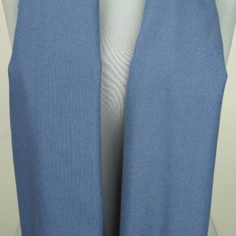 Damen-Herren-Kaschmir-Schal mit Fransen, 200x75, jeansblau