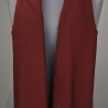 Damen-Herren-Kaschmir-Schal mit Fransen, 200x75, dunkelrot