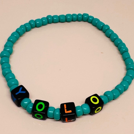 Trend Statement-Armbänder Jugendwort Handgemacht personalisierbar