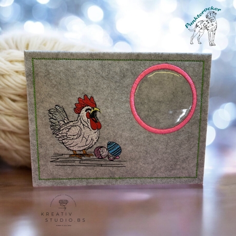 Einzeldatei Huhn 02 - Größe: 8.36 x 7.75 cm