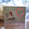 Einzeldatei Huhn 02 - Größe: 8.36 x 7.75 cm