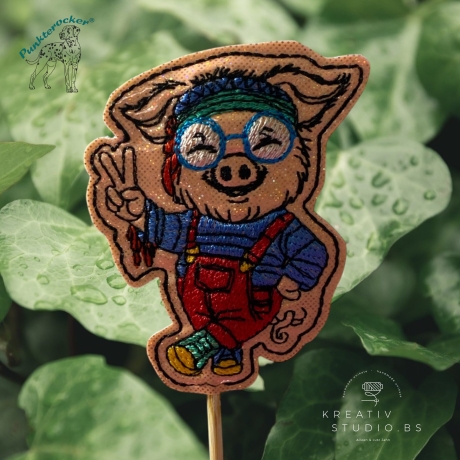 ITH TS-Stabdatei - Hippie-Hilde - Größe 5.62 x 7.26 cm