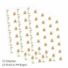 72 Blanko Etiketten Meerjungfrauen - 64 x 45 mm