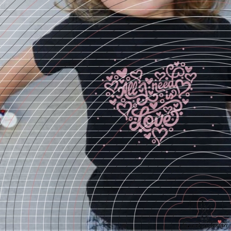 All I need is Love Plotterdatei SVG DXF 