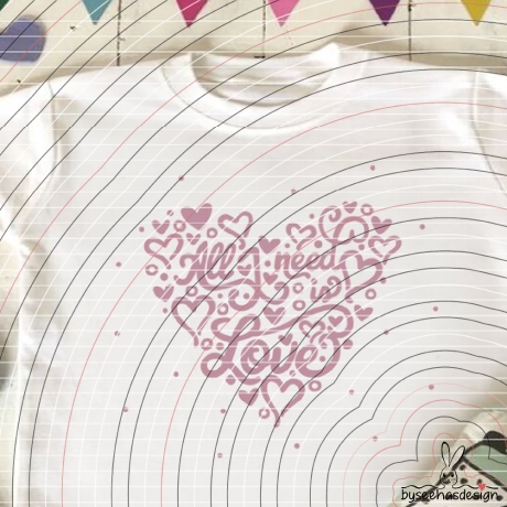 All I need is Love Plotterdatei SVG DXF 