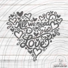 All we need is Love Plotterdatei SVG DXF
