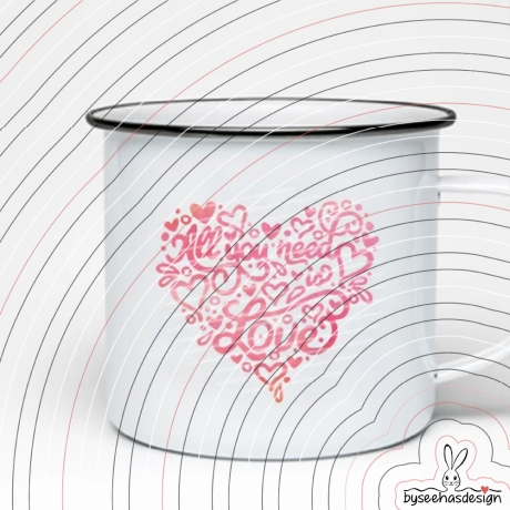 All You need is Love Plotterdatei SVG DXF