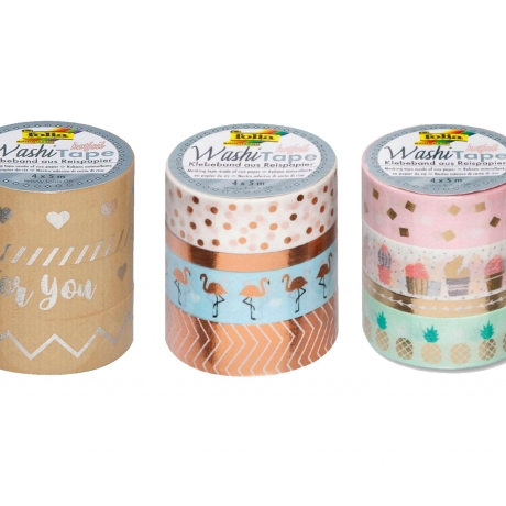 Washi Tape Deko-Klebeband 4 Rollen