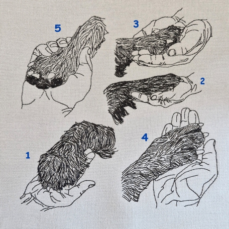 leg deine Pfote in meine Hand - Motiv 4 - 10x10 