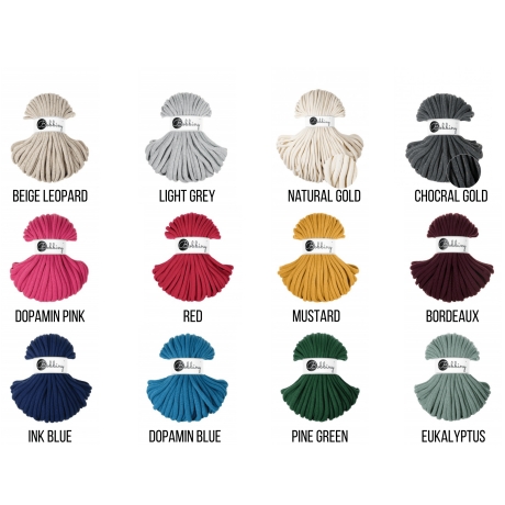 Statementkette beige leo Knoten Skandi boho Baumwolle nachhaltig