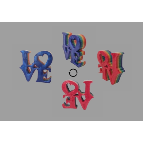 LOVE blau