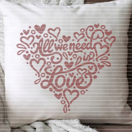 All we need is Love Plotterdatei SVG DXF FCM