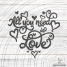 All You need is Love Plotterdatei SVG DXF 