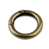 Karabiner Ring 25mm Gold Silber Schwarz Altmessing