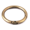 Karabiner Ring 34mm Gold Schwarz Silber Altmessing