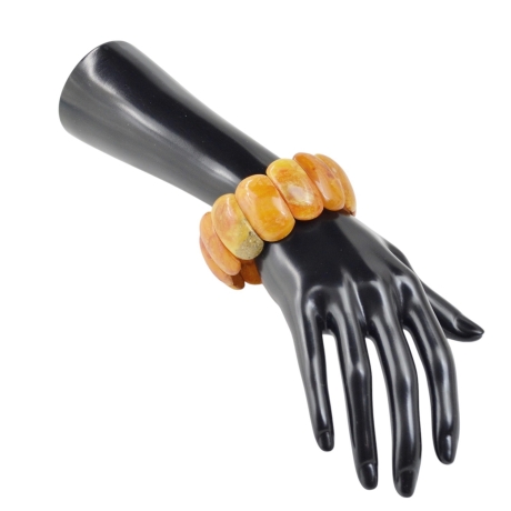 Baltischer Bernstein Armband – Eleganz aus Naturstein