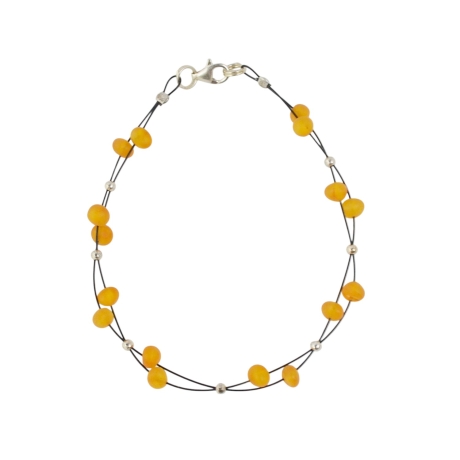 Baltischer Bernstein Armband – Feines Naturstein Design
