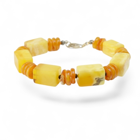 Baltischer Bernstein Armband – Naturstein Geschenkidee