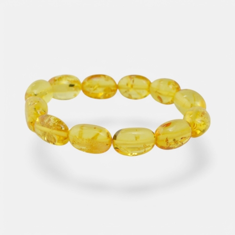 Baltischer Bernstein Armband – Handarbeit mit Naturstein
