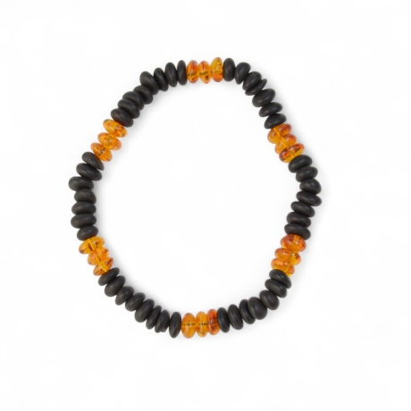 Armband aus baltischem Bernstein für Herren