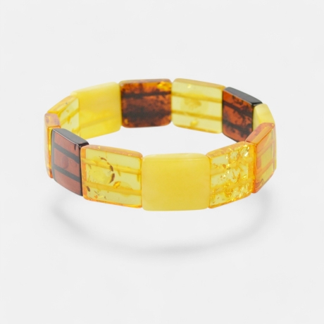 Baltischer Bernstein Armband – Damen Schmuck mit Naturstein