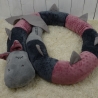 Bettschlange Drache, Puckschnecke, Bettrolle, Wickeltischrolle