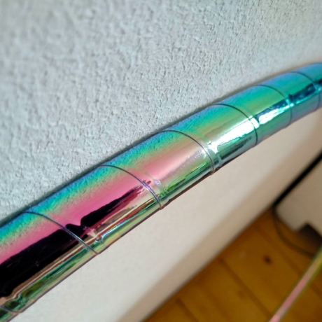 Dancehoop 'Shiny Rainbow', Polyprö 16 mm, Ø 85 cm