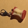 angebissener roter Apfel Clip Anhänger Bettelarmband Kinder