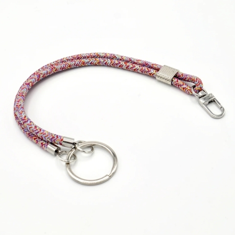 Schlüsselanhänger mit Karabiner Bunt