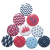 10 x Kühlschrankmagnet Magnetset 50mm rund Anker maritim