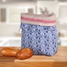 Brotbeutel/Brötchentüte/upcycling Leinenbeutel/Stofftasche