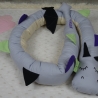 Bettschlange Drache, Puckschnecke, Bettrolle, Wickeltischrolle