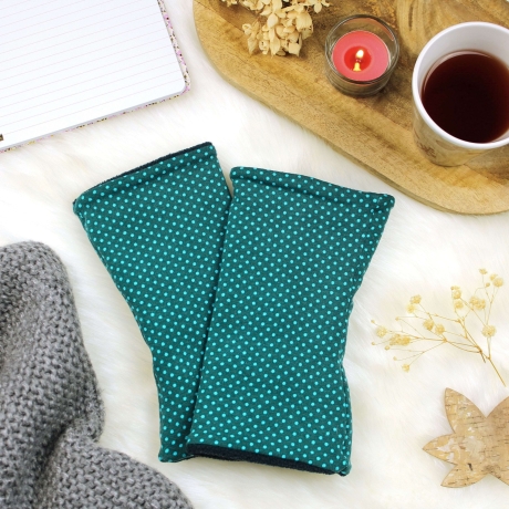 Armstulpen mit Punkten für Damen aus Jersey & Fleece