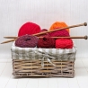 Hundetuch Rot bunt Dreiecktuch Handarbeit ca 15 x 70 cm