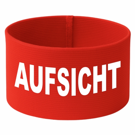 gummielastische Armbinde 10 cm bedruckt mit AUFSICHT