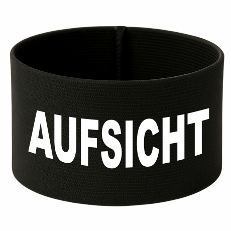 gummielastische Armbinde 10 cm bedruckt mit AUFSICHT