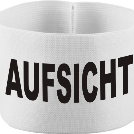 gummielastische Armbinde 10 cm bedruckt mit AUFSICHT