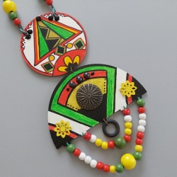 Wanddeko  mit Aztekenmuster