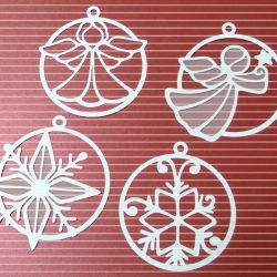 Engel Stern Kugeln Plotterdatei SVG DXF FCM