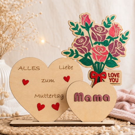 ???? Liebevolle Holzdeko zum Muttertag