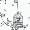 besch. Baumwolle COATED + Anti-Slip Birdcage charcoal Au Maison