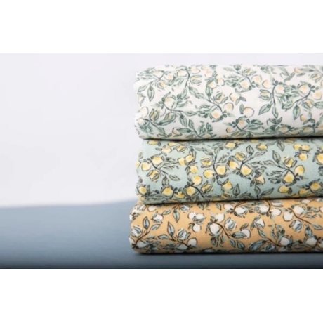 beschichtete Baumwolle Lemon dusty green AU Maison lemons